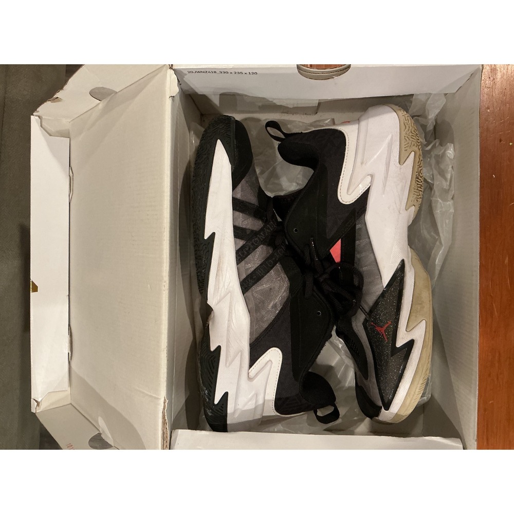 Jordan One Take 3 Black Bright Crimson White Shoes DC7701-001 Mens 8.5 With Box